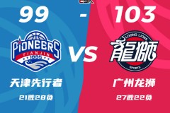 CBA聯賽戰報天津男籃99-103廣州男籃 崔永熙23+9祝銘震17分