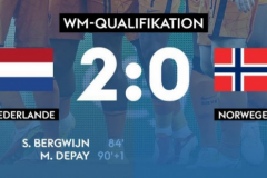 世預賽戰報：荷蘭2-0挪威晉級世界杯 貝爾溫傳射 孟菲斯補時錦上添花