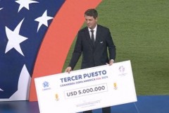 美洲杯季軍烏拉圭獎金500萬美元 烏拉圭擊敗加拿大
