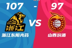 CBA季後賽12進8廣廈男籃107-97山西男籃 朱俊龍21+11+7胡金秋14+11