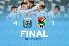 美洲杯阿根廷4-1玻利維亞戰報：梅西2射1傳 勞塔羅替補建功