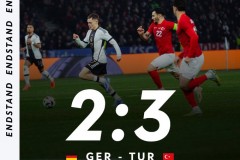 友誼賽:德國男足2-3土耳其 納帥遭遇上任後首敗