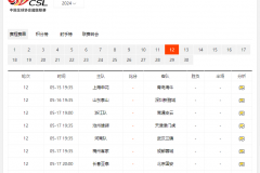 中超今日賽程直播表最新一覽 中超聯賽第12輪賽程全部